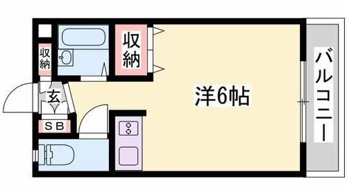 パールメゾン新在家【306号室】の間取り