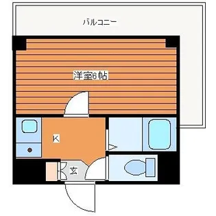 ハイコート駒川【6階】の間取り
