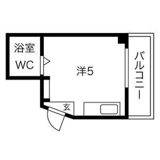 フラワーハイツ【4階】の間取り