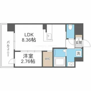 Live Flat塚本新北野【8階】の間取り
