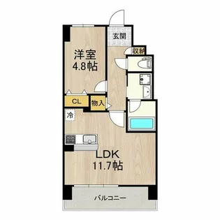 海老江サンライズ【1階】の間取り