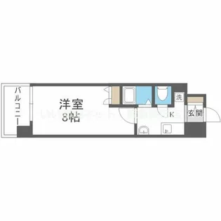 CITY SPIRE北梅田【7階】の間取り