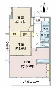 リアン東山【2階】の間取り