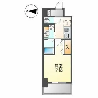 ジュール亀島【6階】の間取り