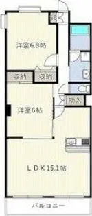 センチュリーパーク善進本町1番館【6階】の間取り