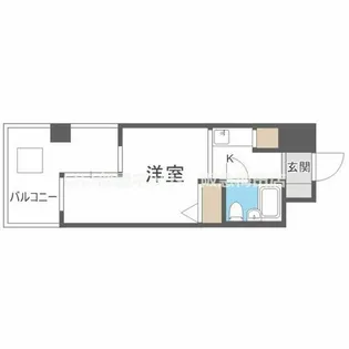 クレール東天満【7階】の間取り