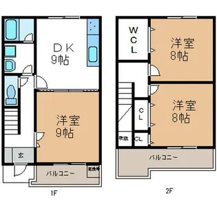 サンビヨーズいずみ【Ⅵ号室】の間取り