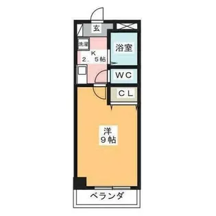 A・City日の出【5階】の間取り