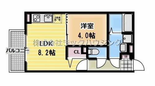 リトレ徳庵【2階】の間取り