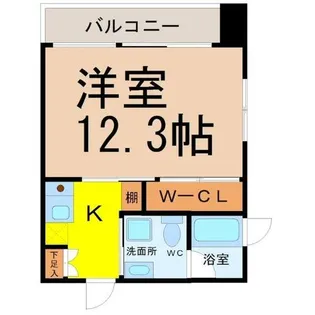 リバーフロントレジデンス【7階】の間取り