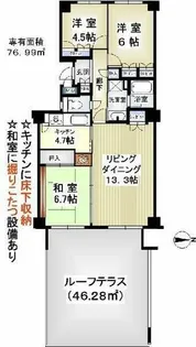 朝日プラザ枚方公園【4階】の間取り