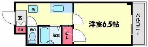 プレミアム堀江【5階】の間取り