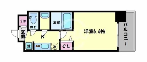 ファステート大阪城東グリッジ【2階】の間取り