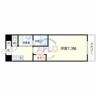ルーセント森ノ宮【3階】の間取り