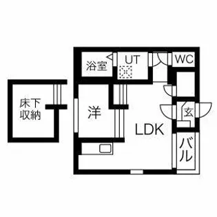 フォーラムエス【1階】の間取り