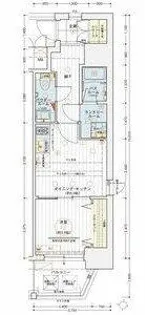 エステムコート南堀江Ⅲチュラ【12階】の間取り