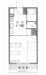 サンコーポ車崎【101号室】の間取り