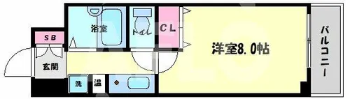 パークヴュー北梅田【2階】の間取り
