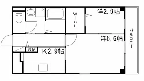 マジェスティコート【105号室】の間取り