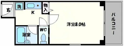 コンフォート姫里【4階】の間取り