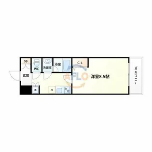 カルム千昇Ⅱ【5階】の間取り