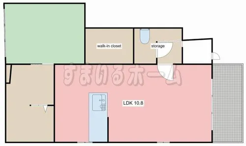 ラヴィエール【1-B号室】の間取り
