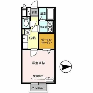 ドリーム葉月六番館【1階】の間取り