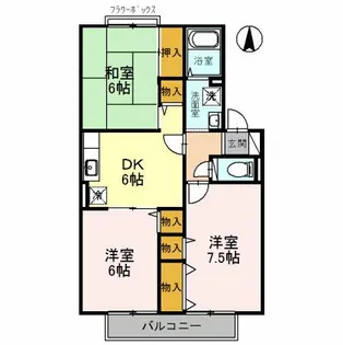 グリーンコート【1階】の間取り