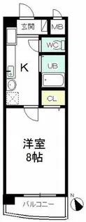 シンフォニー東新町【3A号室】の間取り