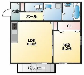 Lavi libre-K【303号室】の間取り