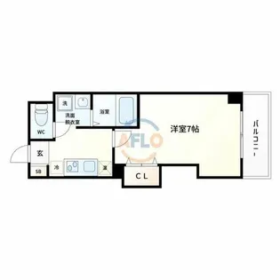 みおつくし城北【1階】の間取り