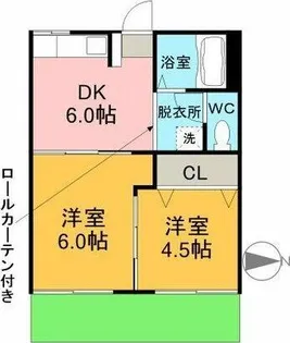 コーポかとれあ【1階】の間取り