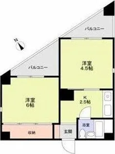 浅井ビル【2階】の間取り