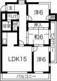 エーデルハイム汐路【2階】の間取り