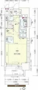 プレサンスジェネ葵【8階】の間取り