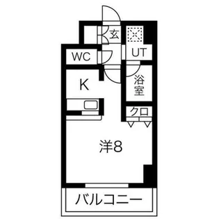 プルミエ志賀本通【8階】の間取り