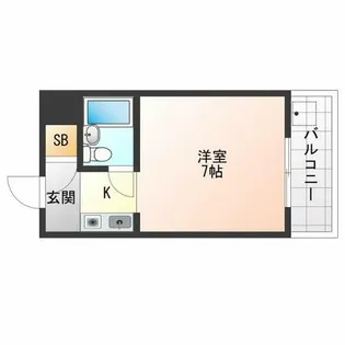 エスプレッソレジデンス【308号室】の間取り