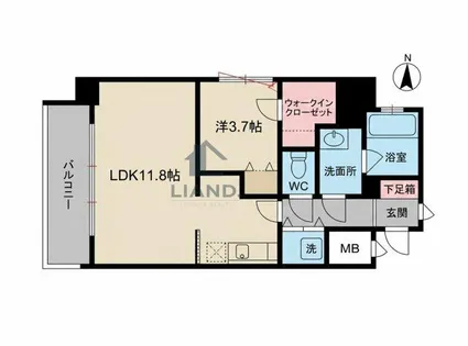 ナビールコート薬院【905号室】の間取り