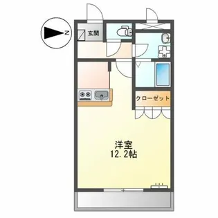 ミレニアムハイツ熊本【2階】の間取り