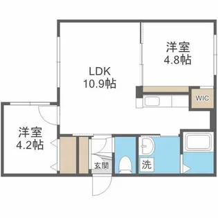 オルセーフラット西町南【3階】の間取り