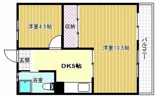 香川マンション【2階】の間取り