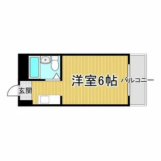 プリエール名神尼崎【1107号室】の間取り