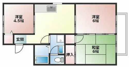セジュール堀川【2階】の間取り