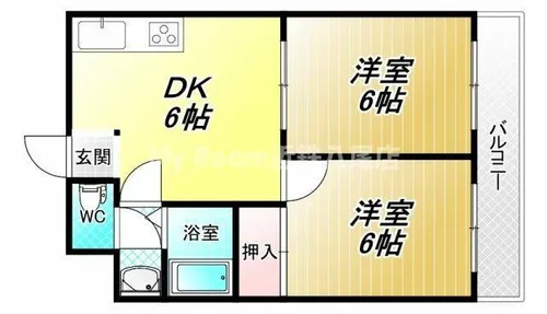 プレアール恩智【3階】の間取り