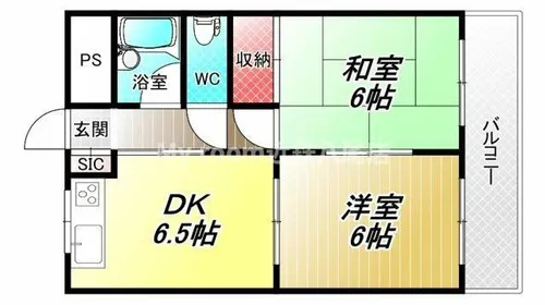 シャトーバーデン・バーテン【2階】の間取り