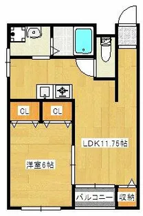 ベアーコーポ【401号室】の間取り
