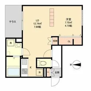 Branche覚王山Ⅱ【2階】の間取り