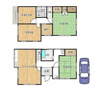 大阪府和泉市阪本町【一戸建】の間取り