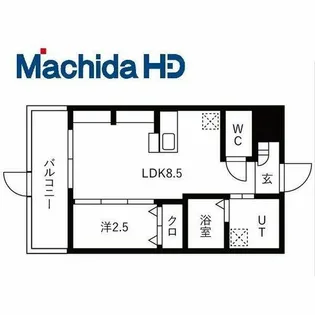 1LDKの間取り画像