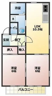 ファミール尾崎【2階】の間取り